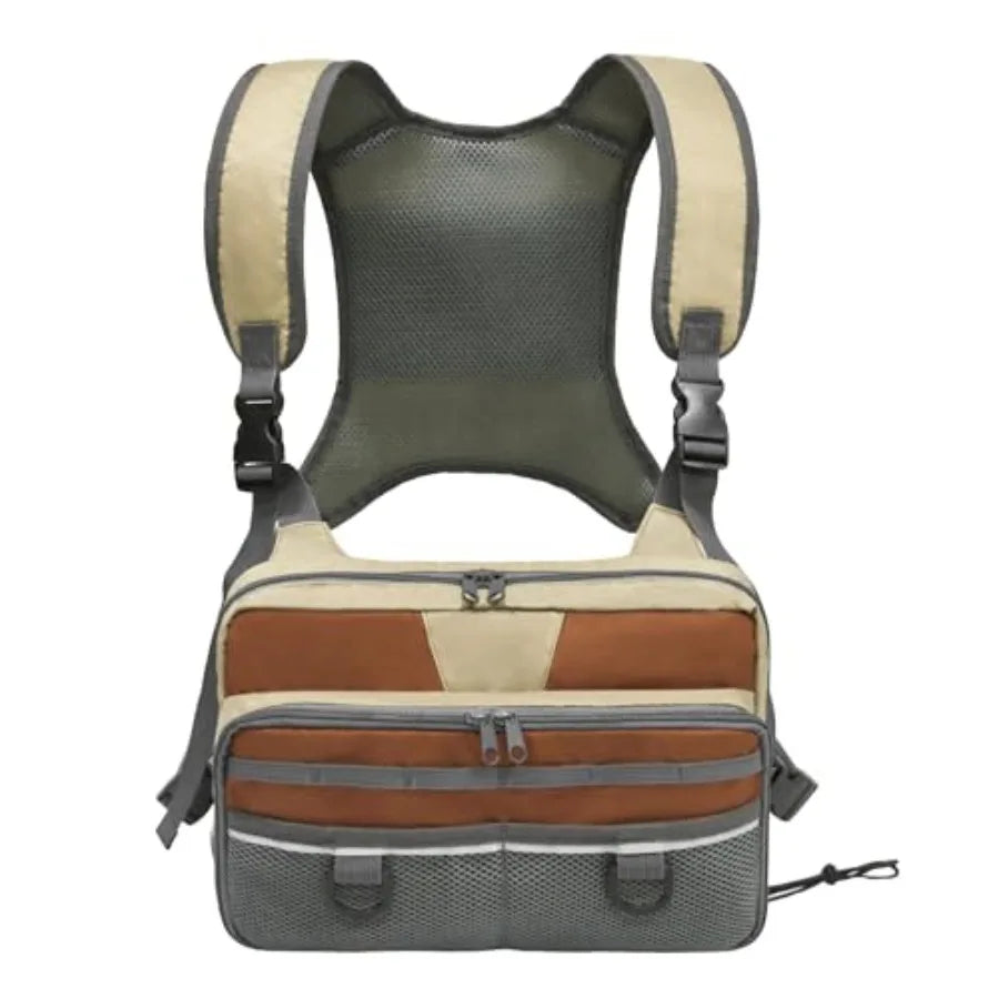 Fishing Chest Pack Fly Fishing Bag for Men and Women Tackle and Fly Boxes Storage Pack Hunting Binocular Pack