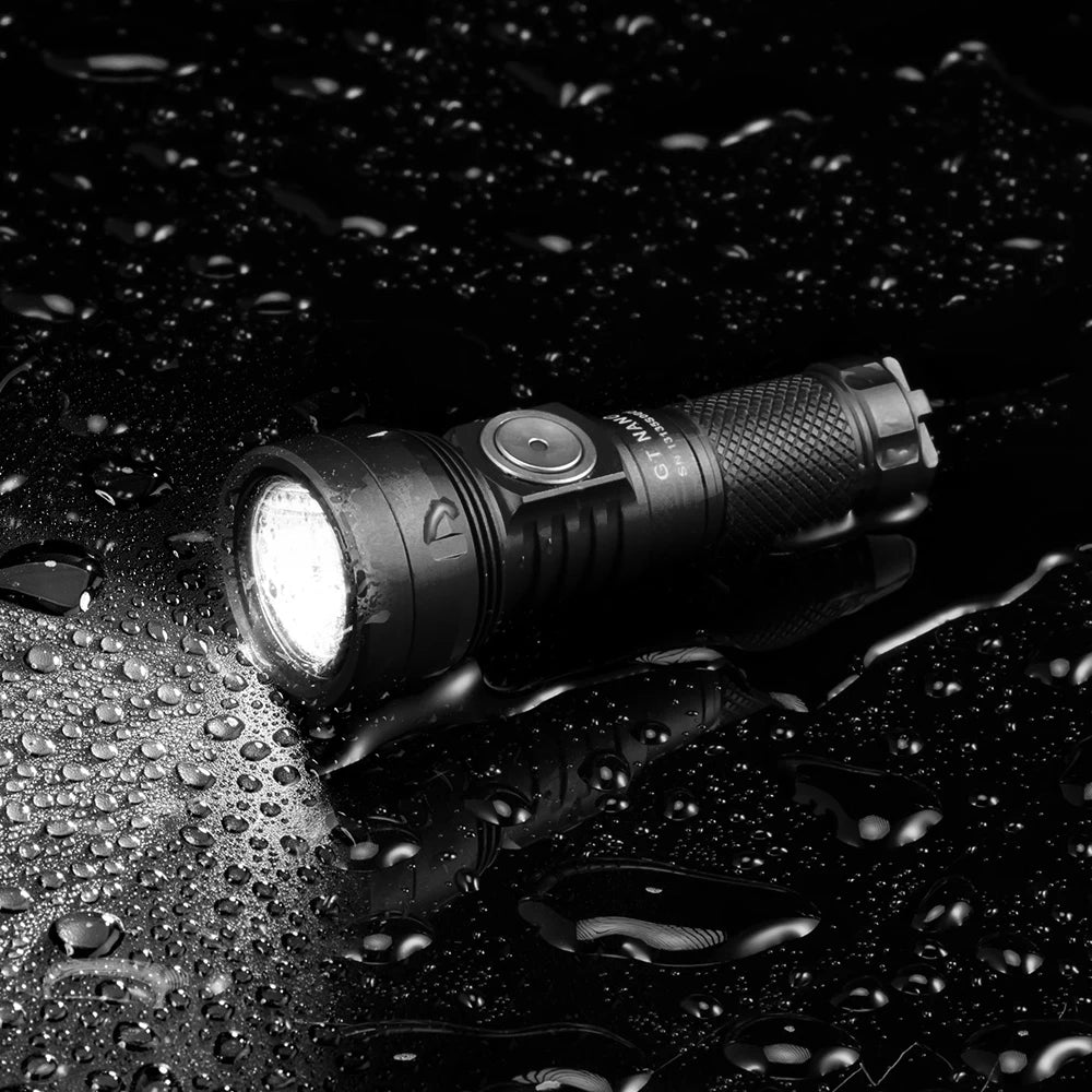 Outdoor Camping flashlight USB rechargeable EDC Flashlight Mini Torch For Hiking walking Lumintop GT NANO Portable Keychain flas
