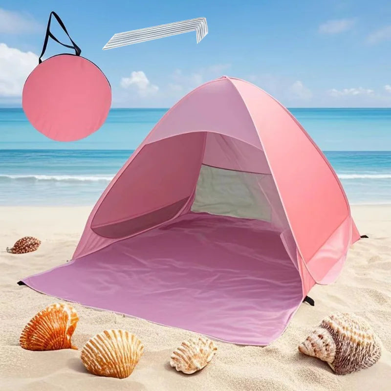 Beach Automatic Tent, Lightweight, Durable and Foldable, Ideal for Lazy People, Suitable for Outdoor Beaches, Christmas, Halloween, Thanksgiving Gifts