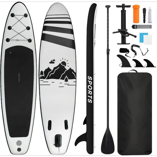 Inflatable Stand Up Paddle Board Ultra-Light 10' × 30" × 6" with Premium SUP Board Accessories Kit Adjustable Paddle Hand