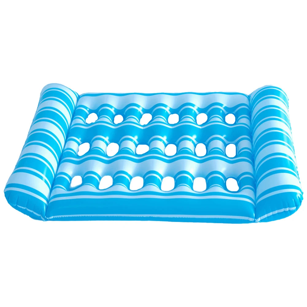Outdoor Foldable Sleeping Water Hammock Inflatable Floating Swimming Pool Air Mattress Water Float Bed Lounger Summer Pool Toys