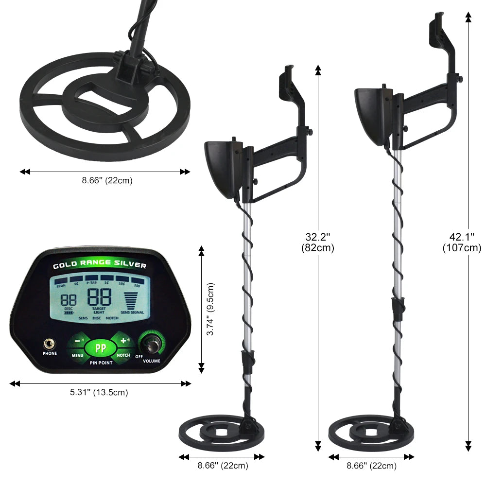 MD-4090 Professional Metal Detector Waterproof High Accuracy Underground Metal Detector Gold Digger Treasure Hunting Scanner