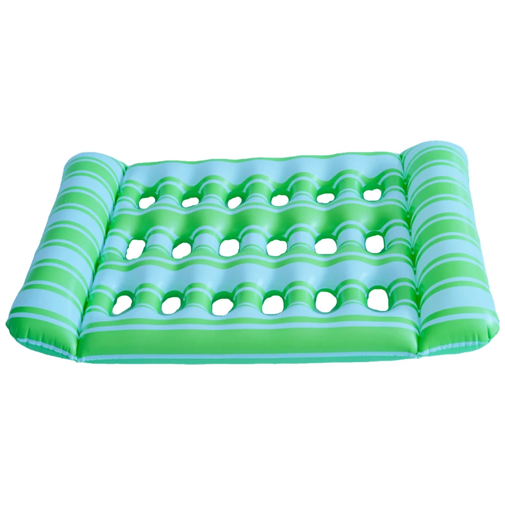 Outdoor Foldable Sleeping Water Hammock Inflatable Floating Swimming Pool Air Mattress Water Float Bed Lounger Summer Pool Toys