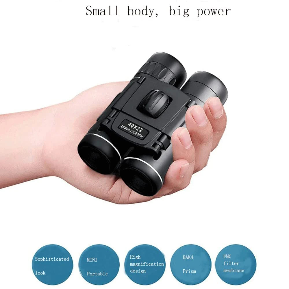 40x22 2000m Zoom BAK4 HD Telescope Professional Powerful Binoculars Long Range Portable Monocular Optics For Camping Outdoor
