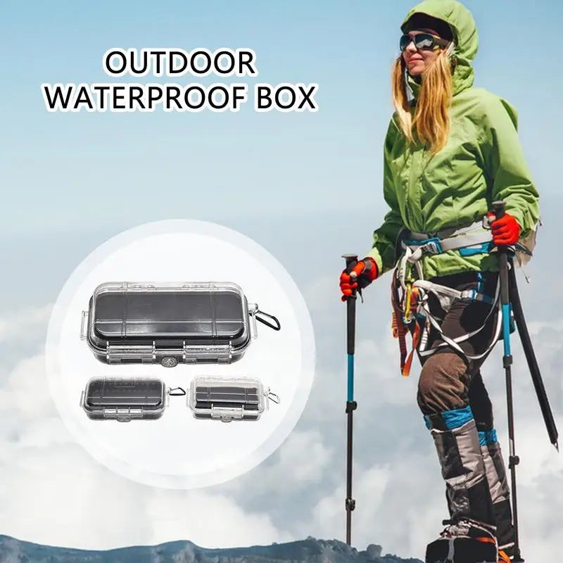 Camping Hunting Fishing Box Shockproof Sealed Waterproof Tool ABS Plastic Safety Equipment Storage Toolbox