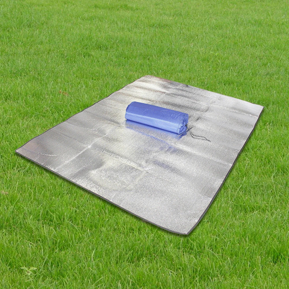 1/2PC Camping Foam Foil Blanket Waterproof Double-Sided Outdoor Sleeping Pad Aluminum Insulation Foam Foil Mat For Camping Beac