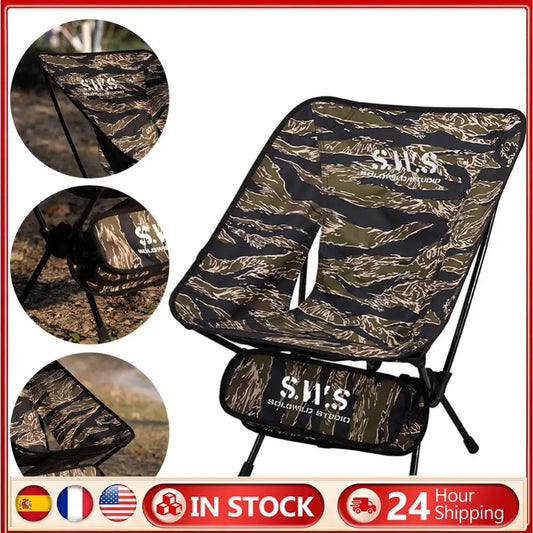 Ultralight Folding Chair Oxford Cloth Collapsible BBQ Chair Portable Lightweight Picnic Seat for Outdoor Camping Hiking Fishing