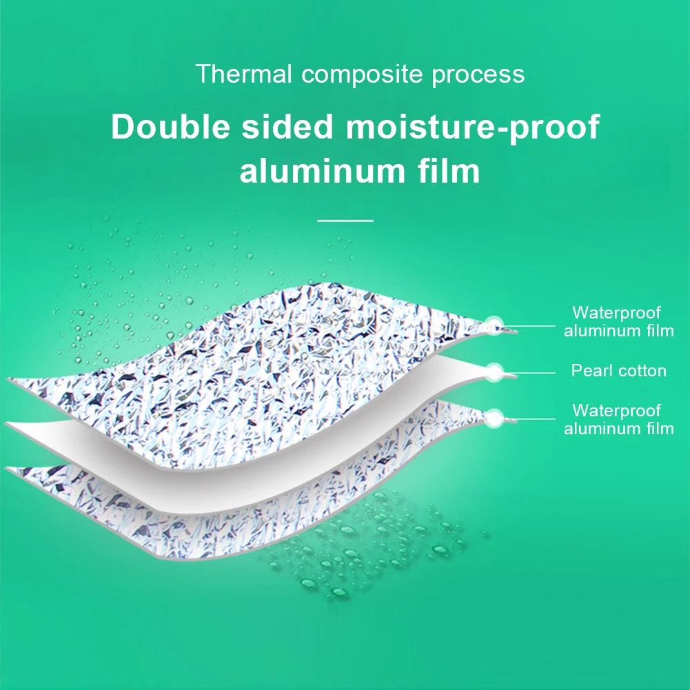 1/2PC Camping Foam Foil Blanket Waterproof Double-Sided Outdoor Sleeping Pad Aluminum Insulation Foam Foil Mat For Camping Beac