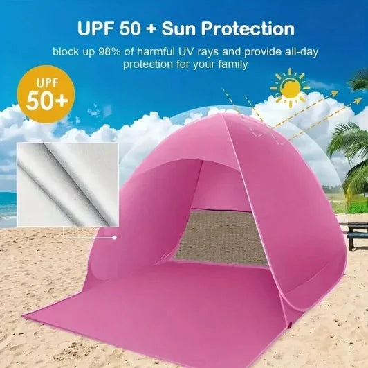 Beach Automatic Tent, Lightweight, Durable and Foldable, Ideal for Lazy People, Suitable for Outdoor Beaches, Christmas, Halloween, Thanksgiving Gifts