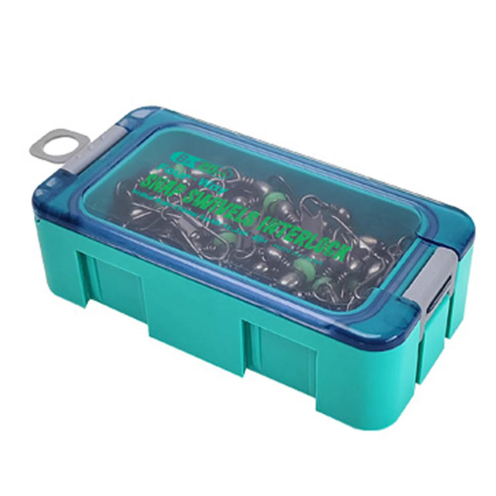 Ball Bearing Squid Jig Fishing Swivels Luminous Snap Rolling Sea Fishing Swivels Snaps Connector Fishing Swivel Connector