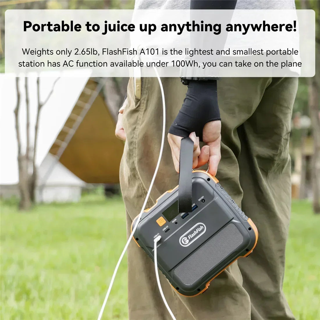 98Wh 26.4Ah Rechargeable Portable Power Station Solar Generator Power Bank LED for Airplane Camping Drone Laptop Lithium Battery