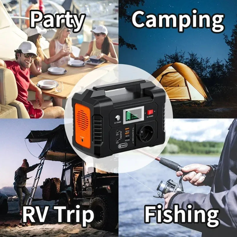 151Wh E200 Station Solar Generator 110V/230V AC Energy Storage Supply for Outdoor Camping Campervan Drone Backup Portable Power