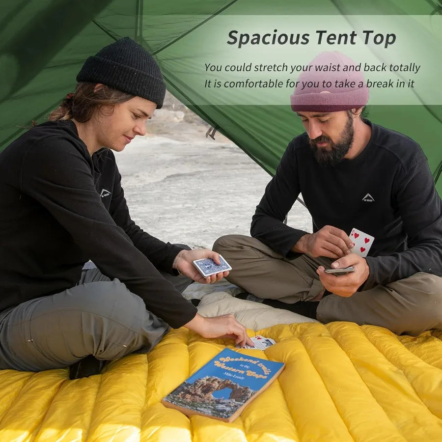 Mongar 2 Person 3 Season Camping Tent Ultralight Backpacking Tent for Hiking Cycling