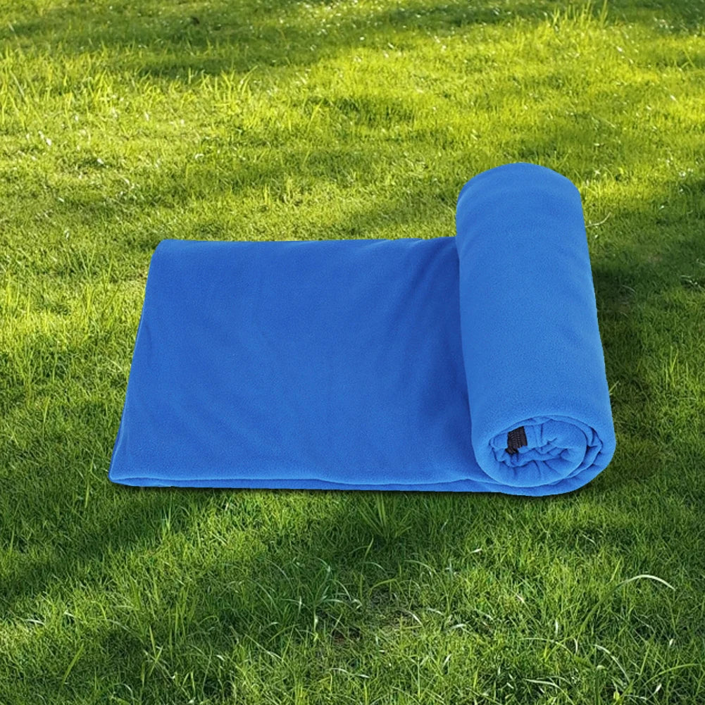 Fleece Sleeping Bag Liner with Zipper Portable Sleeping Bag Liner Outdoor Warm Sleeping Bag Liner for Camping Travel Backpacking