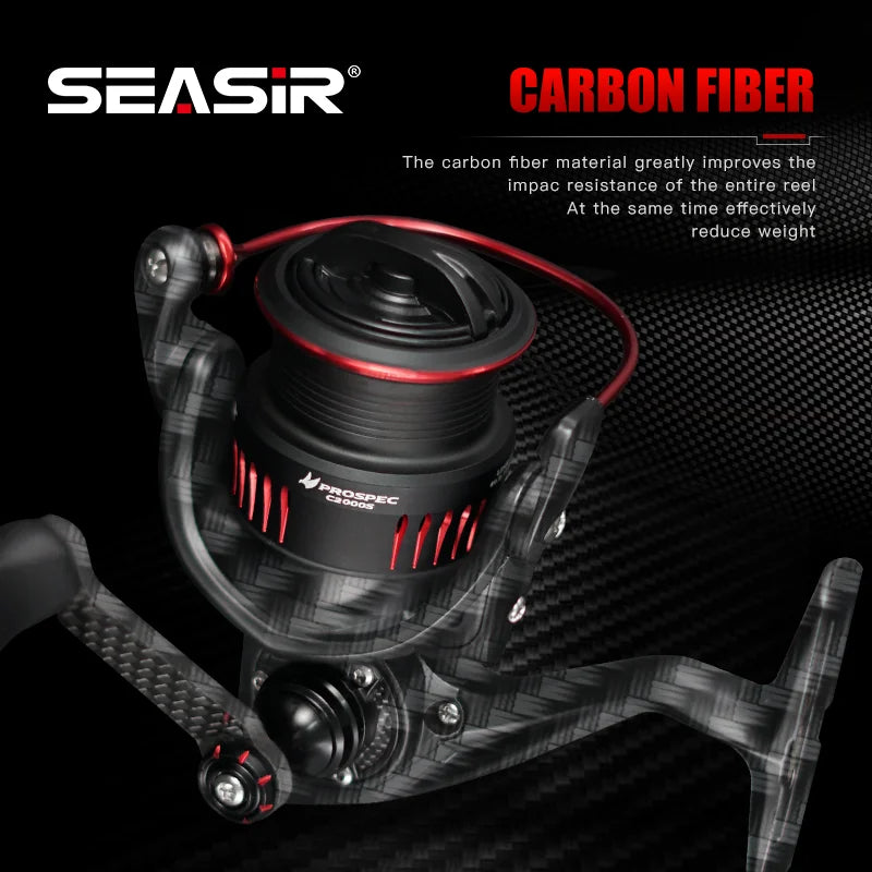 Spining Reel P-Series Ultralight Carbon Fiber Washers 8+1BB Max Drag 9Kg Freshwater Saltwater Fishing Coil