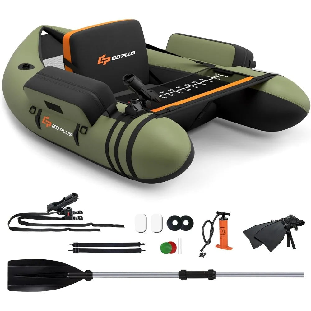 Garden Furniture Inflatable Float Tube,  Pump,Storage Bag,Adjustable Straps, for Angling, 350LBS Load Capacity