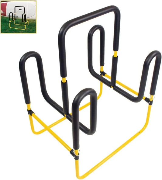 Double SUP Stand, Holds 2 Paddle Boards or Surfboards, Yellow