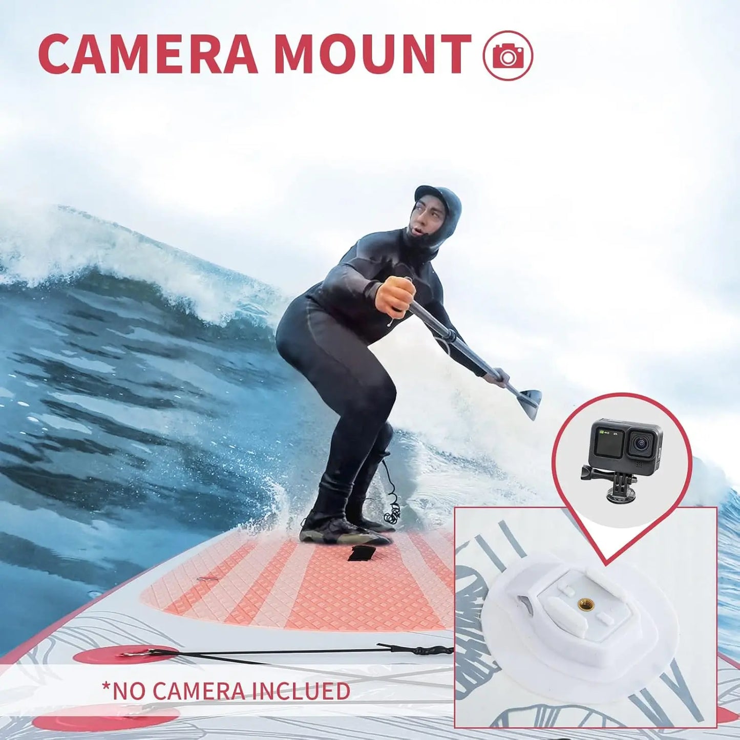 Inflatable Stand Up Paddle Board with Kayak Seat, Non-Slip Deck SUP Paddle Board with Premium KayakPortable Standing Boat for