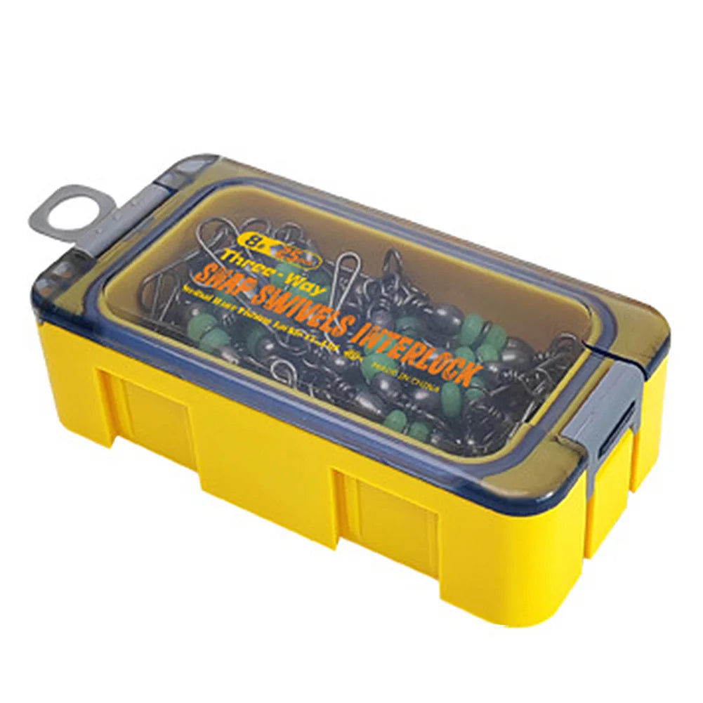 Ball Bearing Squid Jig Fishing Swivels Luminous Snap Rolling Sea Fishing Swivels Snaps Connector Fishing Swivel Connector