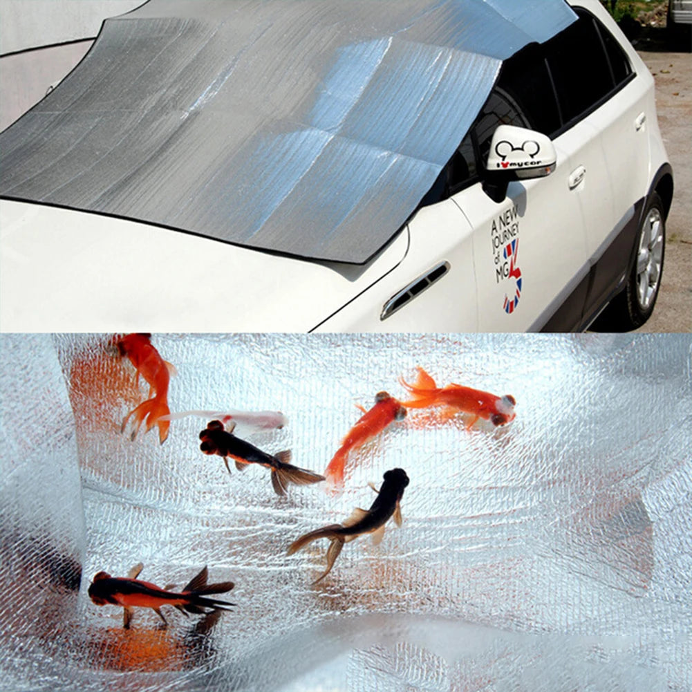 1/2PC Camping Foam Foil Blanket Waterproof Double-Sided Outdoor Sleeping Pad Aluminum Insulation Foam Foil Mat For Camping Beac