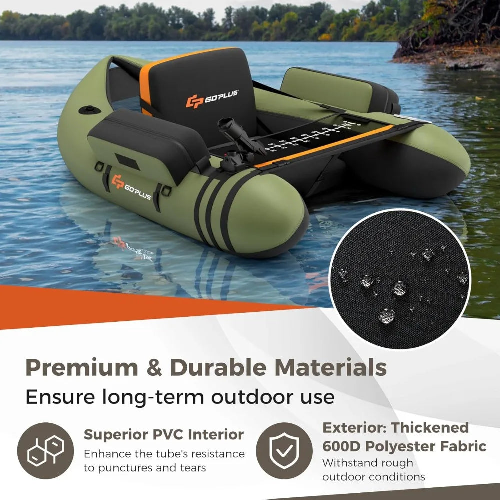 Garden Furniture Inflatable Float Tube,  Pump,Storage Bag,Adjustable Straps, for Angling, 350LBS Load Capacity